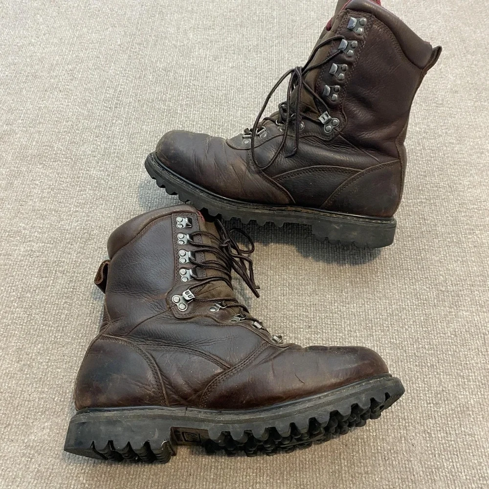Cabela's Snow Boots Mens Size 11.5D Brown‎ Leather Gore-Tex Thinsulate Hunting